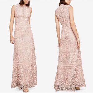 BCBG MAXAZRIA DUSTY PINK LACE GOWN